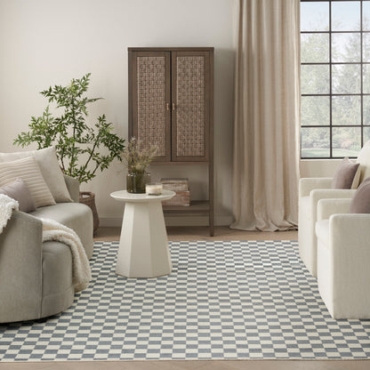 Nourison Home Serenity Home  Ivory Blue  Contemporary