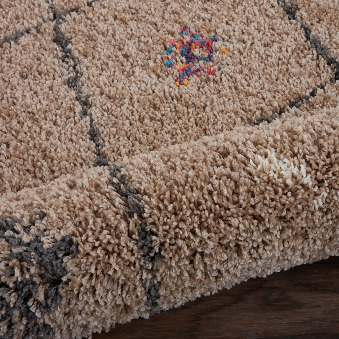 Nourison Home Denmark Shag  Tan  Contemporary