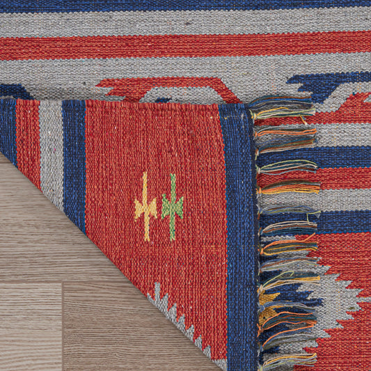 Nourison Home Baja  Blue Red  Transitional