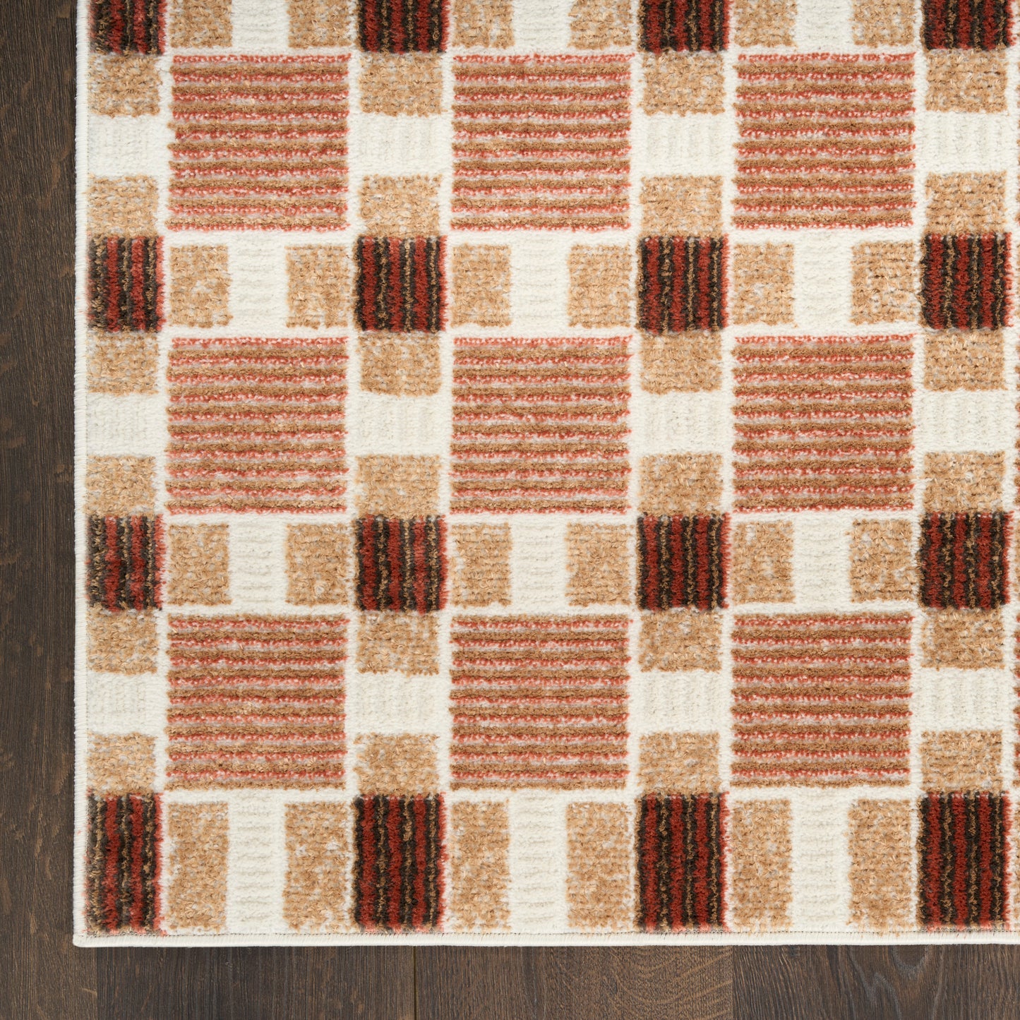 Nourison Home Nordic  Rust  Contemporary