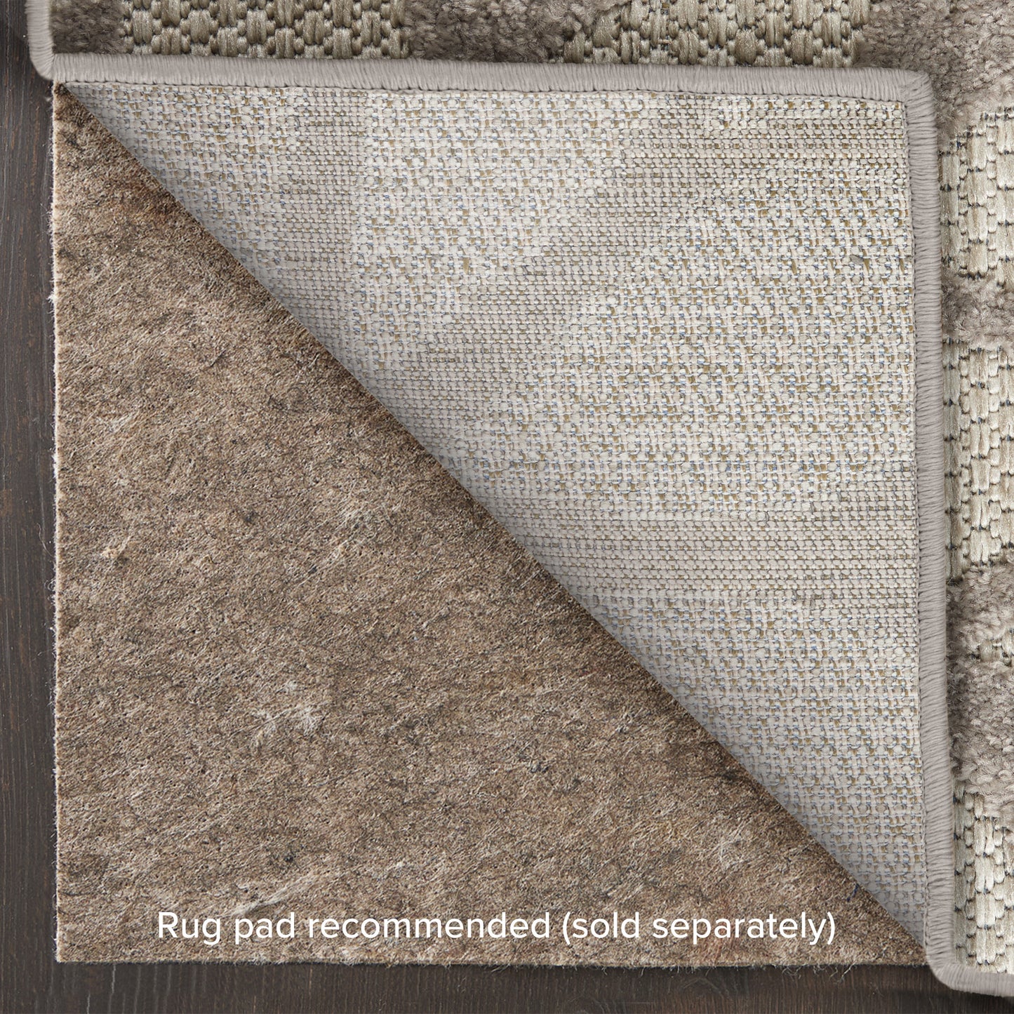 Nourison Home Aloha  Silver Grey  Contemporary