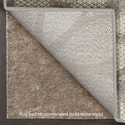 Nourison Home Aloha  Silver Grey  Contemporary