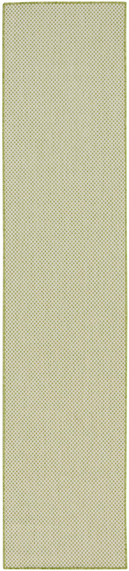 Nourison Home Courtyard COU01 Ivory Green Contemporary Power-loomed Rug