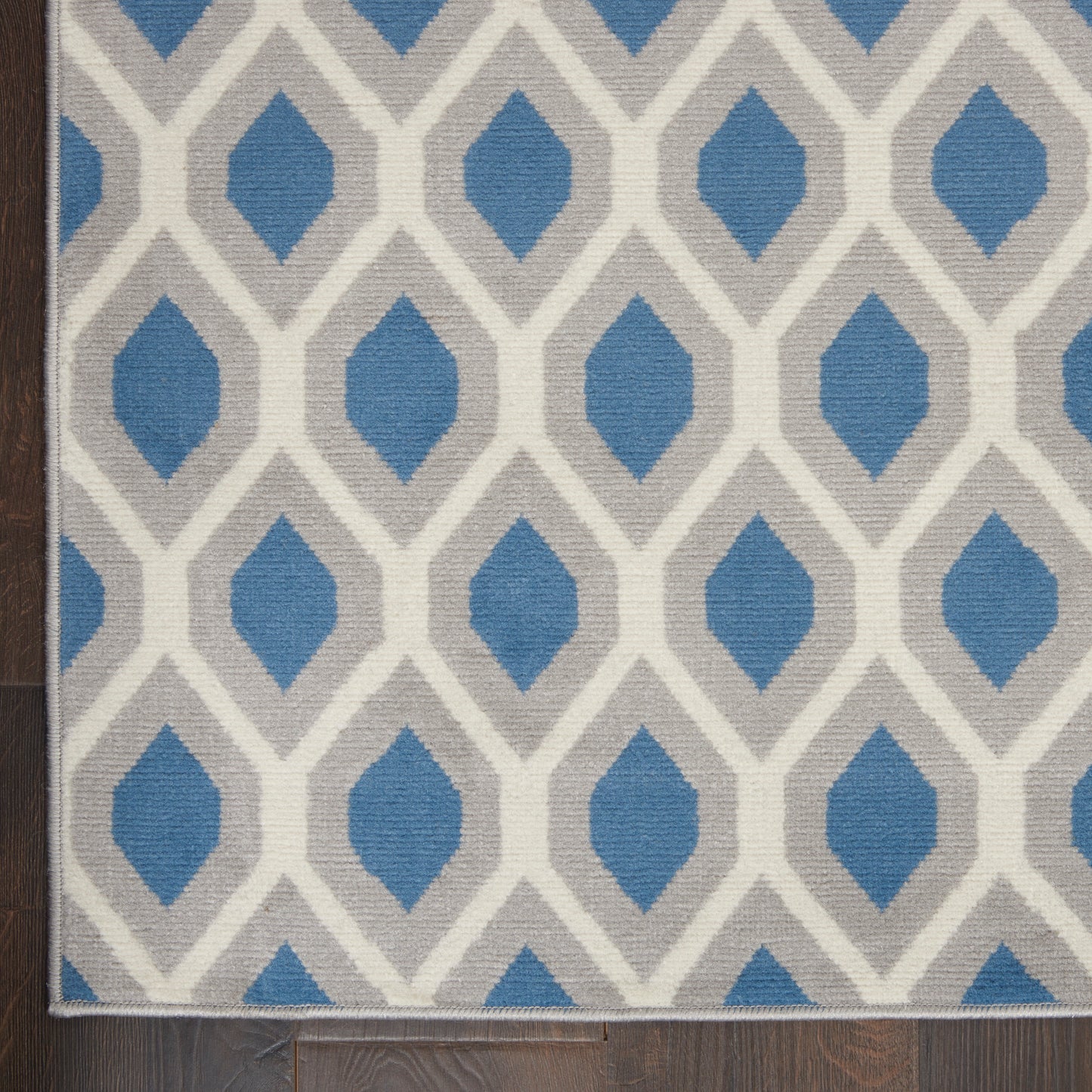 Nourison Home Grafix  Blue  Contemporary