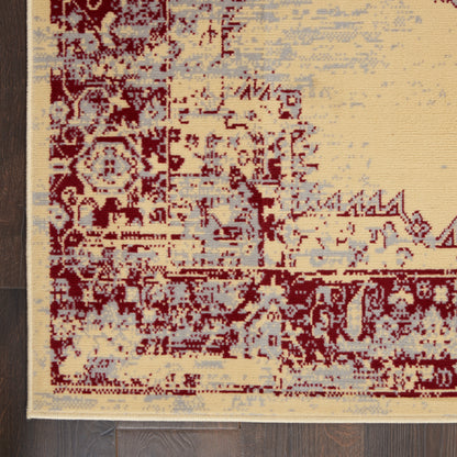 Nourison Home Grafix  Cream Red  Transitional