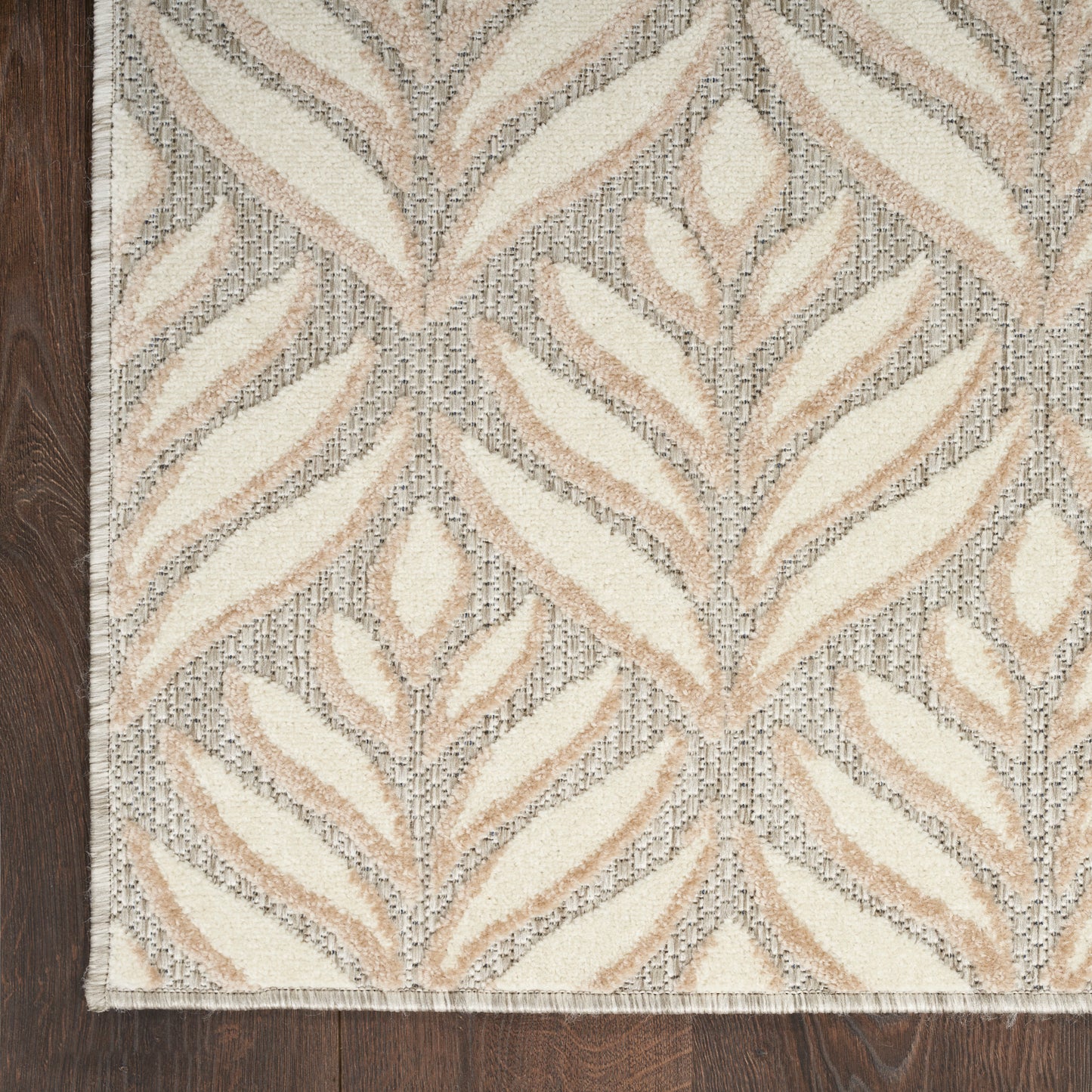 Nourison Home Aloha  Ivory Grey  Contemporary