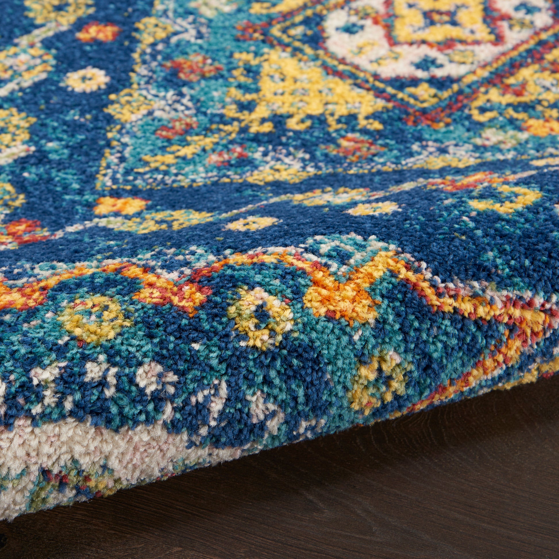 Nourison Home Allur  Navy Multicolor  Transitional