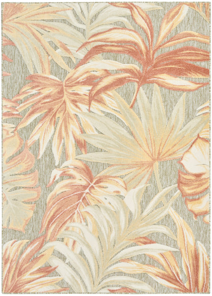 Nourison Home Aloha ALH43 Sage Rose Contemporary Power-loomed Rugs