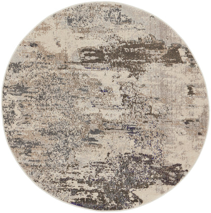 Nourison Home Celestial CES02 Ivory Grey Contemporary Power-loomed Rugs