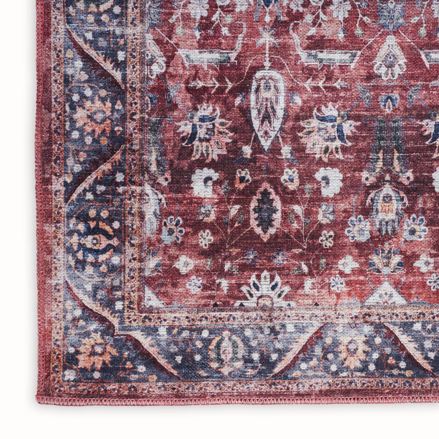 Nourison Home Grand Washables  Brick Ivory  Traditional