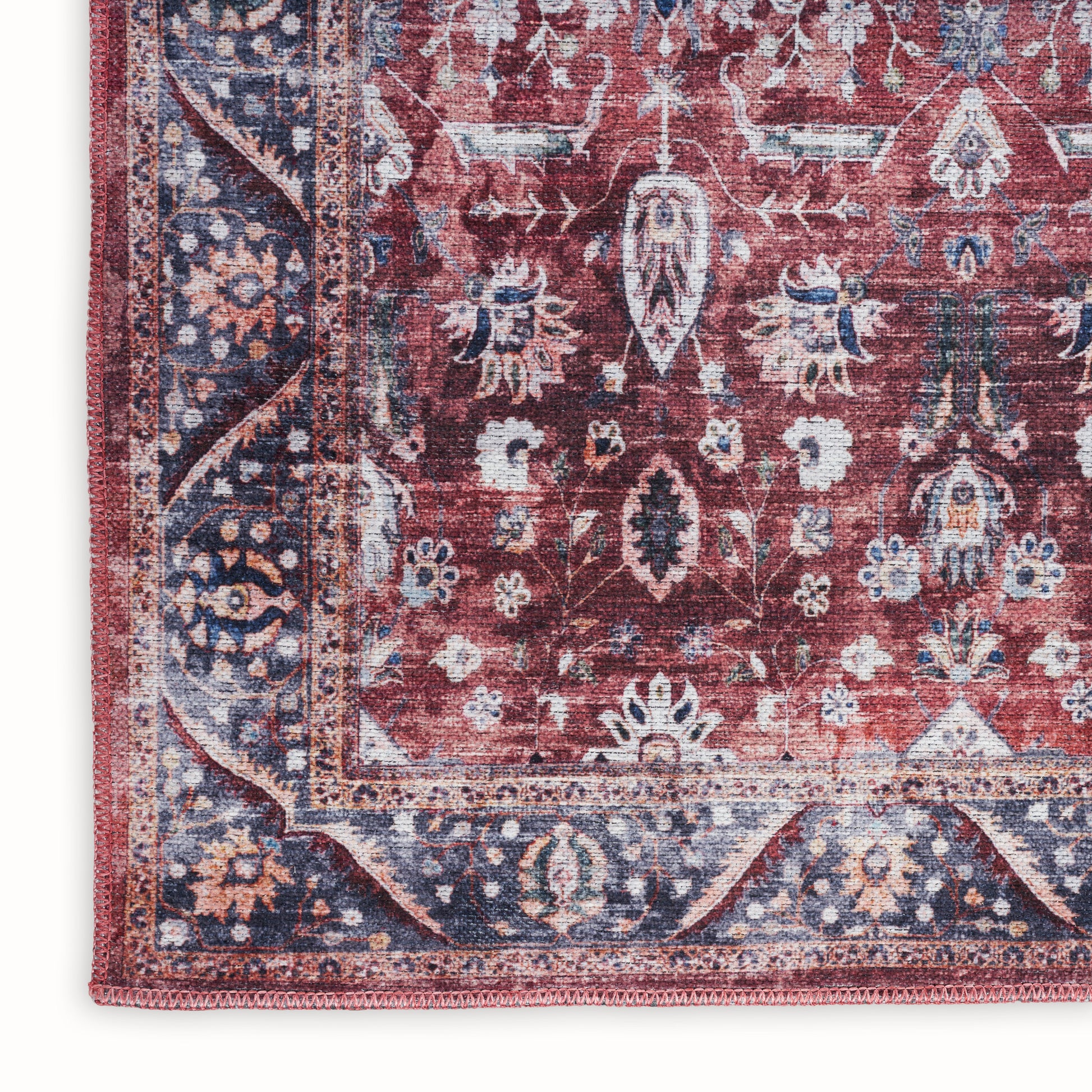 Nourison Home Grand Washables  Brick Ivory  Traditional