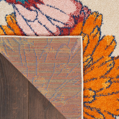 Nourison Home Allur  Ivory Multicolor  Contemporary