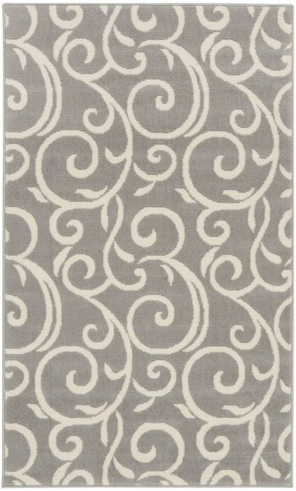 Nourison Home Grafix GRF19 Grey Contemporary Power-loomed Rug