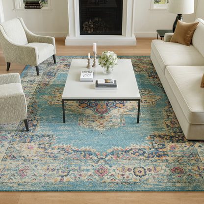 Nourison Home Passion  Light Blue  Transitional