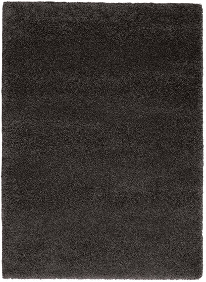 Nourison Home Malibu Shag MSG01 Dark Grey Contemporary Power-loomed Rug