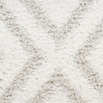 Nourison Home Modern Shag  Ivory Silver  Contemporary