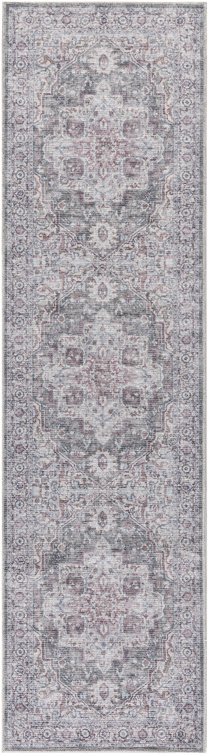Nourison Home New Concept Washables SR101 Ivory Grey Traditional Machine Woven Rug