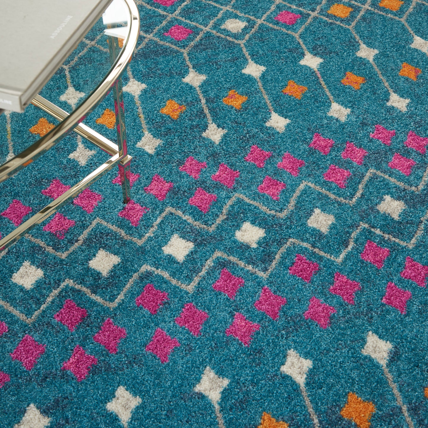 Nourison Home Passion  Blue Multicolor  Transitional