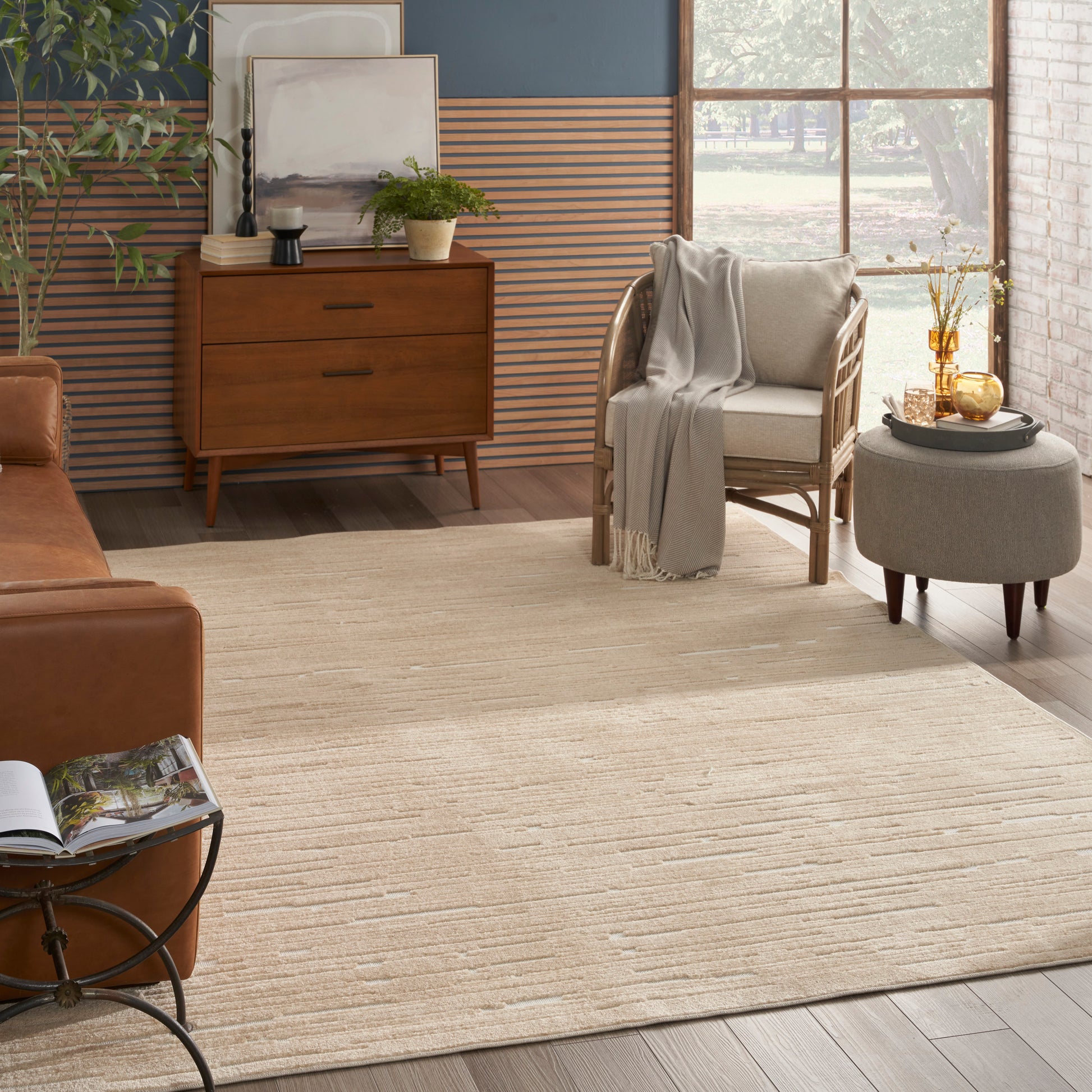 Nourison Home Care Free  Taupe  Contemporary