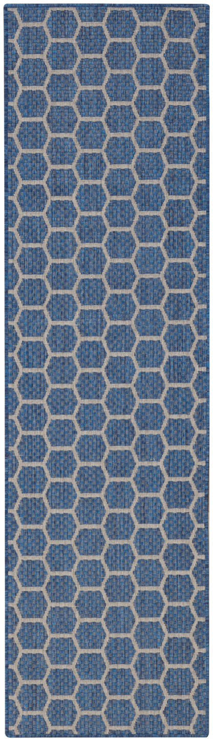 Nourison Home Twist Reversible TWS01 Blue Contemporary Loom-woven Rug