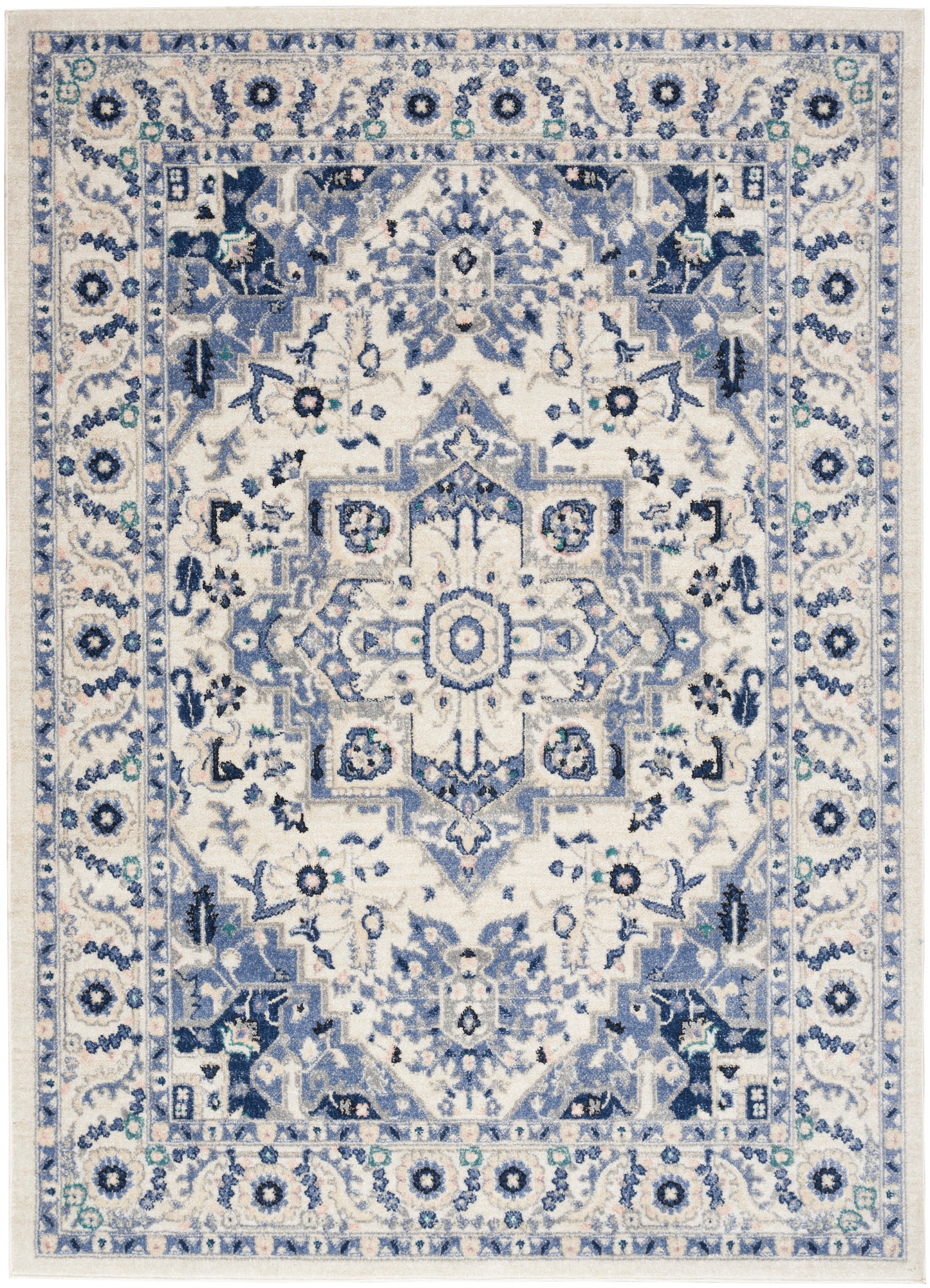 Nourison Home Passion PSN33 Ivory Grey Traditional Power-loomed Rugs