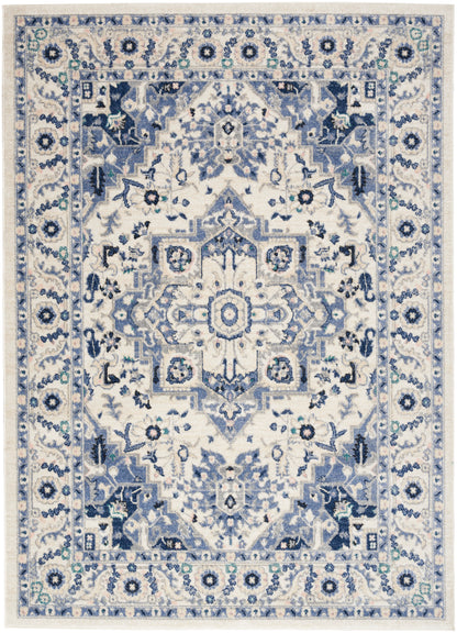 Nourison Home Passion PSN33 Ivory Grey Traditional Power-loomed Rugs