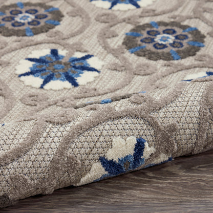 Nourison Home Aloha  Grey Blue  Contemporary