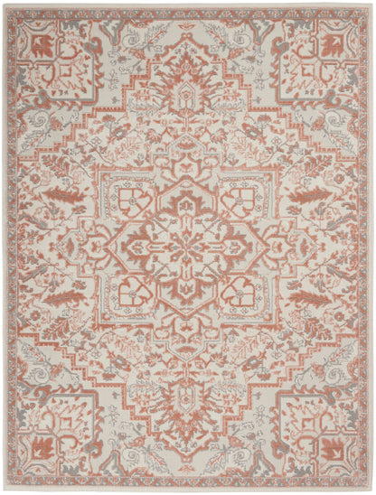 Nourison Home Elation ETN10 Ivory Brick Traditional Power-loomed Rug