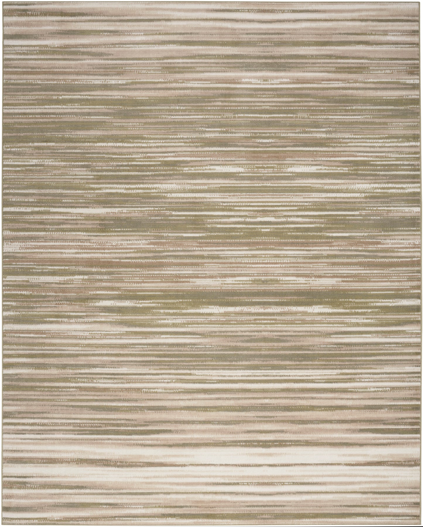 Nourison Home Jubilant JUB04 Green Ivory Contemporary Power-loomed Rug