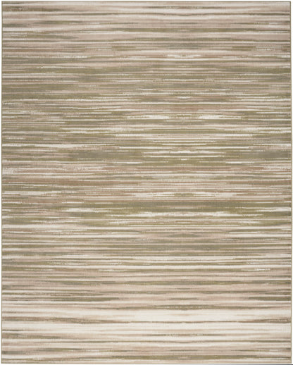 Nourison Home Jubilant JUB04 Green Ivory Contemporary Power-loomed Rug