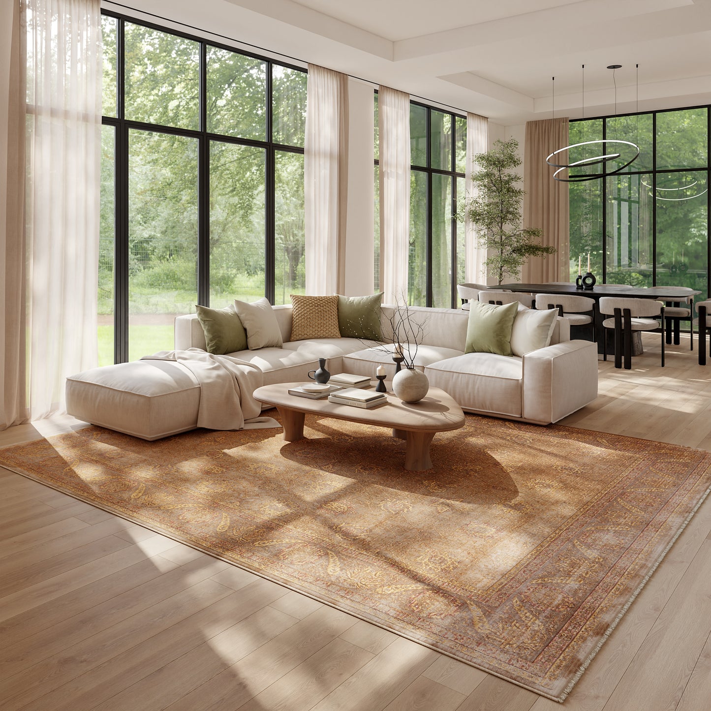 Nourison Home Luxurious  Taupe  Traditional