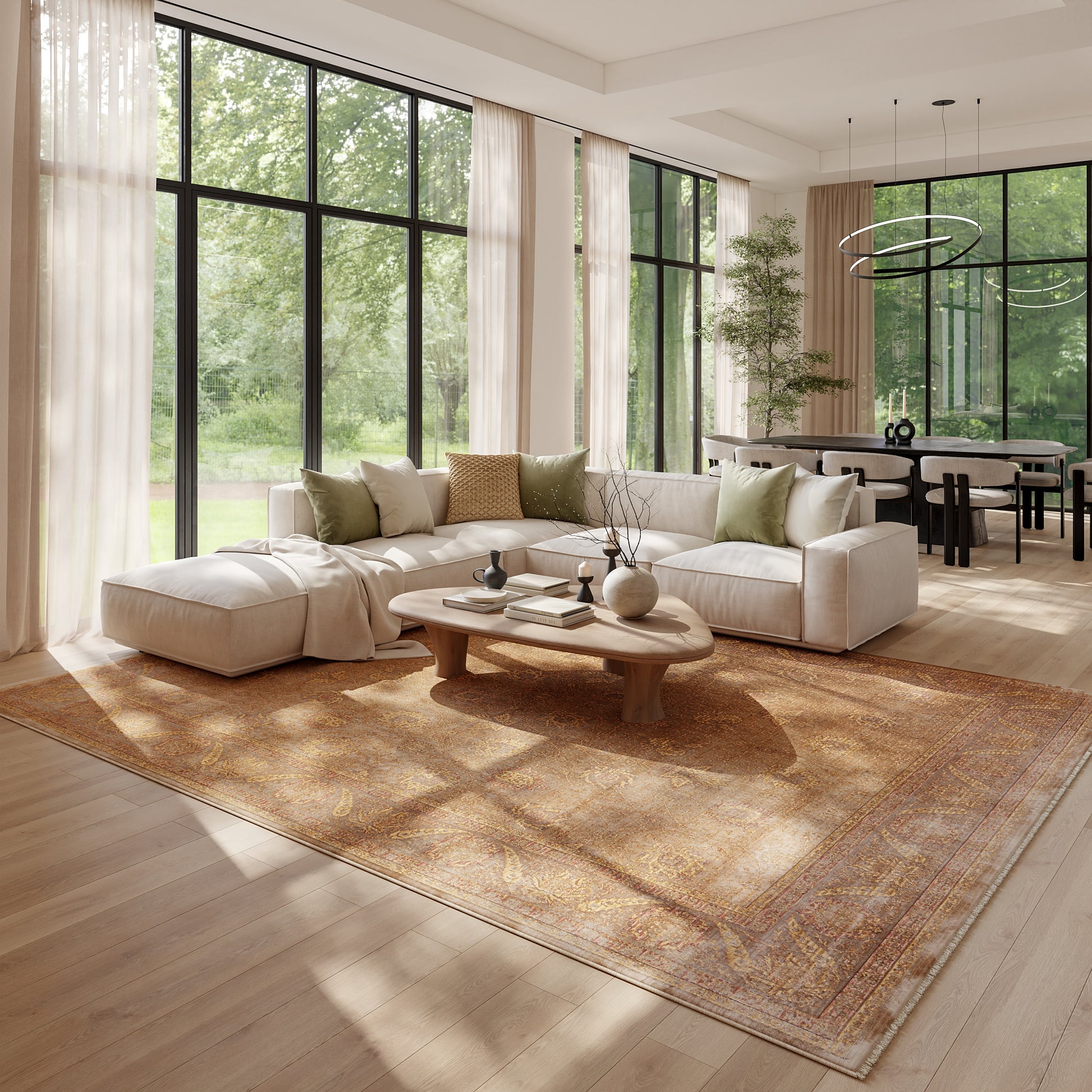 Nourison Home Luxurious  Taupe  Traditional