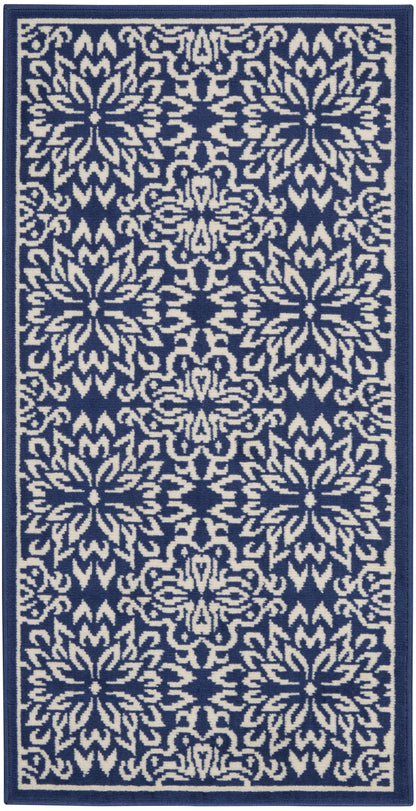 Nourison Home Jubilant JUB06 Navy Ivory Transitional Power-loomed Rug