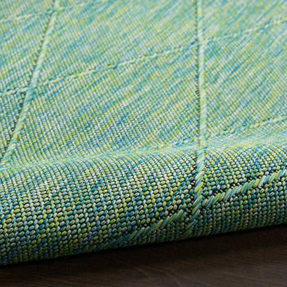Nourison Home Washable Solutions  Blue Green  Contemporary