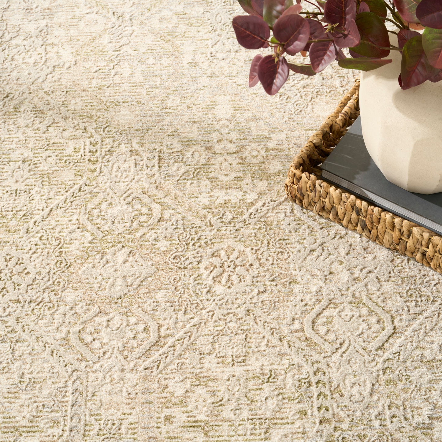 Nourison Home Sultana  Beige Green  Traditional