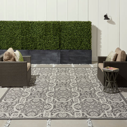 Nourison Home Aruba  Ivory Grey  Transitional