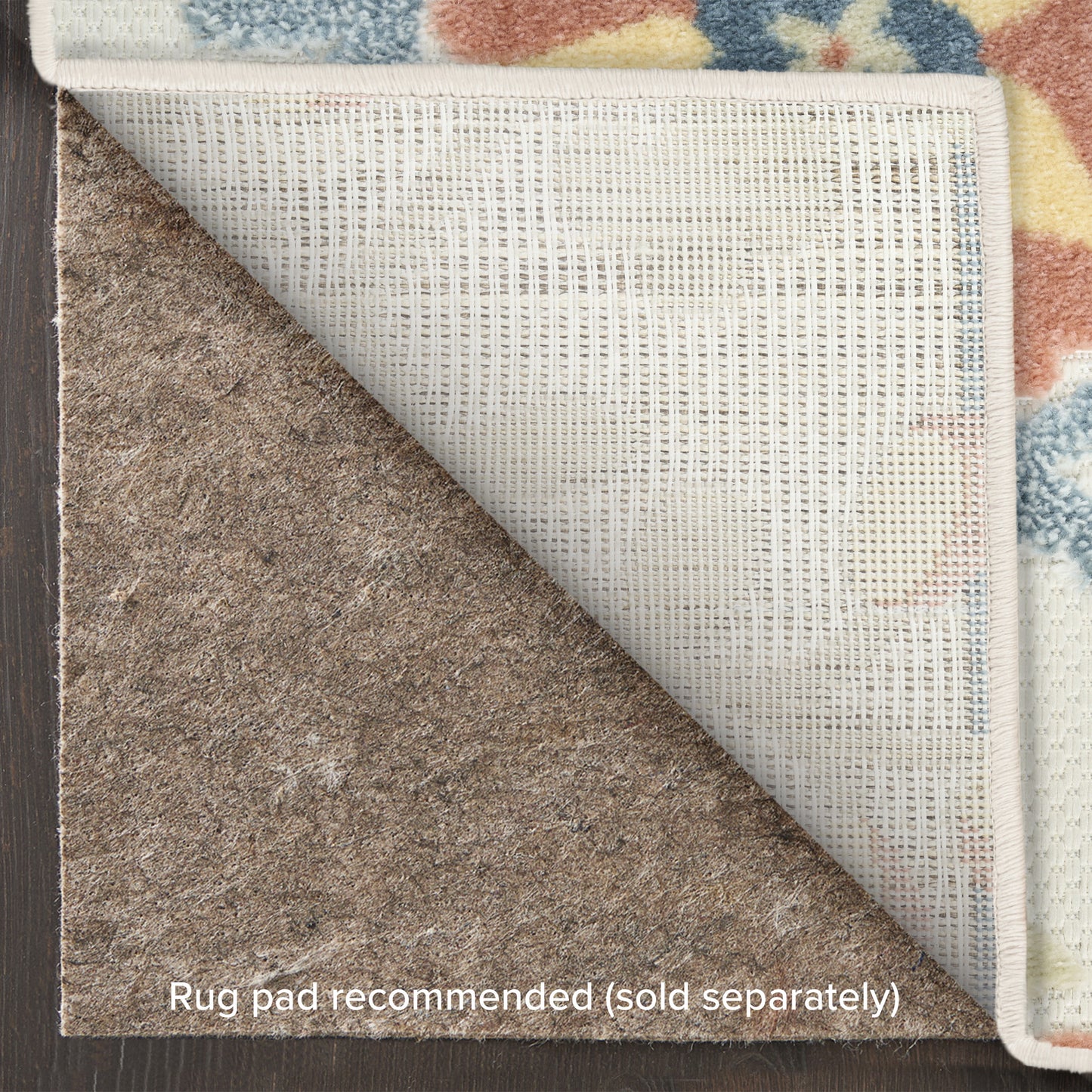 Nourison Home Aloha  Grey Multicolor  Contemporary