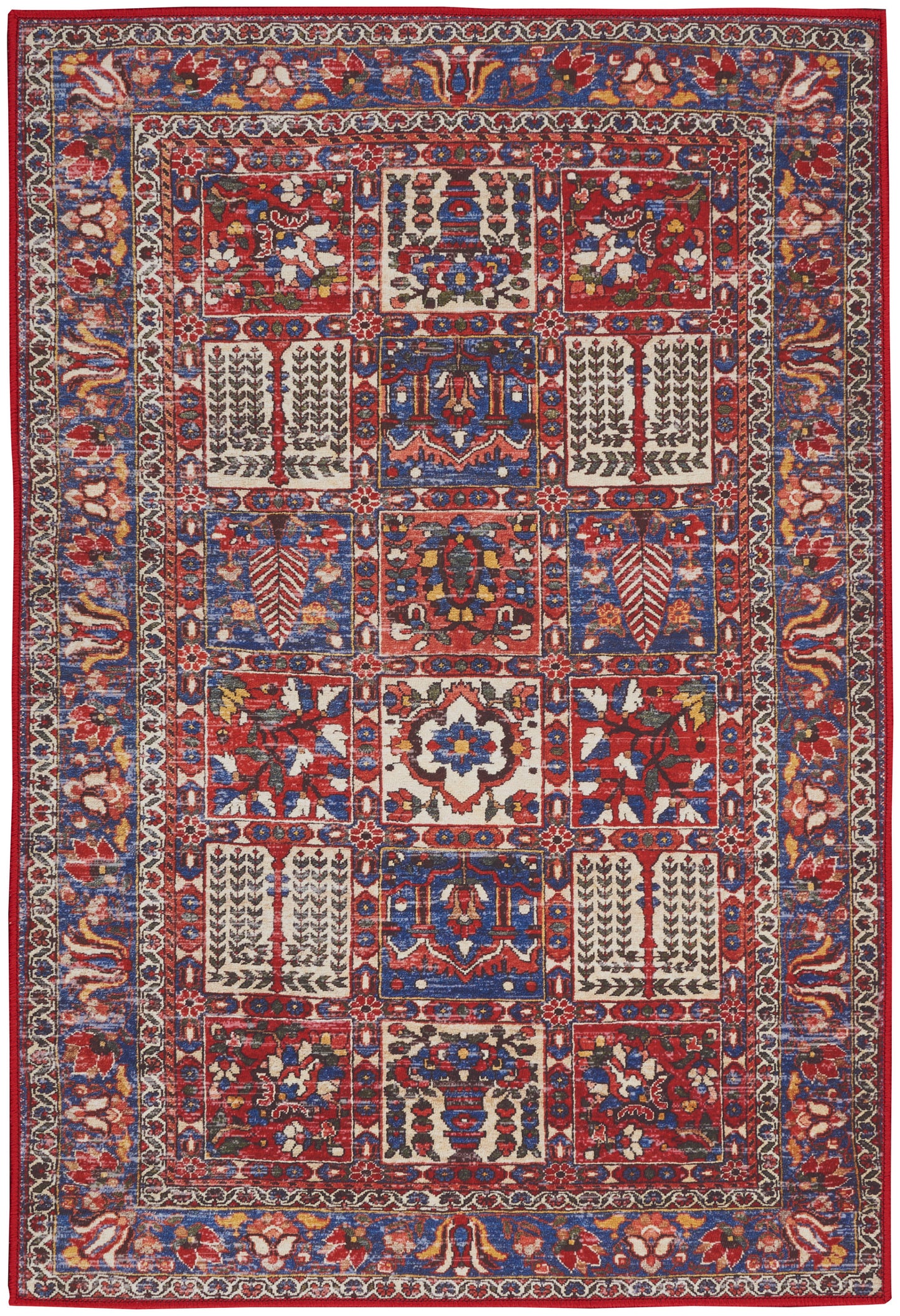 Nourison Home Fulton FUL05 Red Traditional Power-loomed Rug