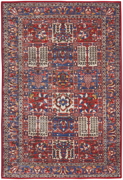 Nourison Home Fulton FUL05 Red Traditional Power-loomed Rug