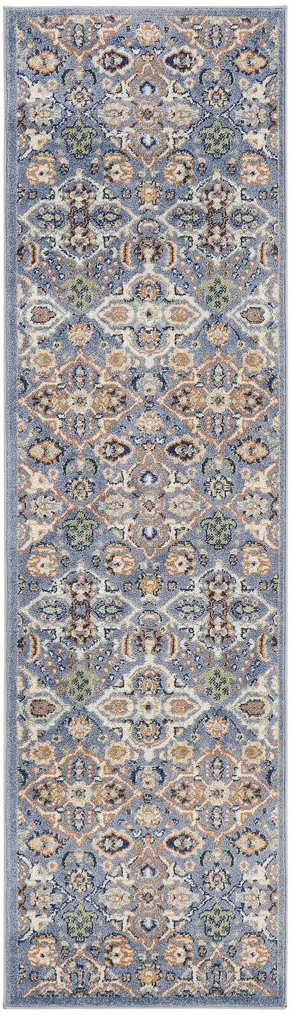 Nourison Home Allur ALR03 Light Blue Transitional Power-loomed Rug