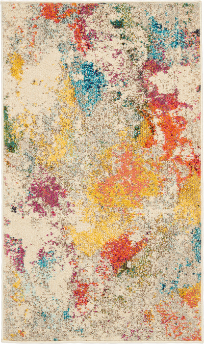 Nourison Home Celestial CES12 Ivory Multicolor Contemporary Power-loomed Rugs
