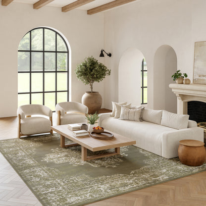 Nourison Home Grafix  Olive  Transitional