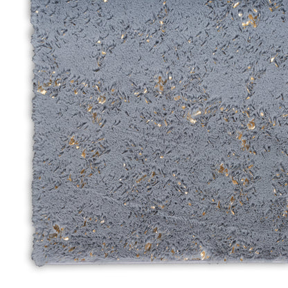 Nourison Home Cozy Shimmer  Slate Gold  Contemporary