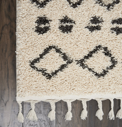 Nourison Home Moroccan Shag  Cream  Transitional