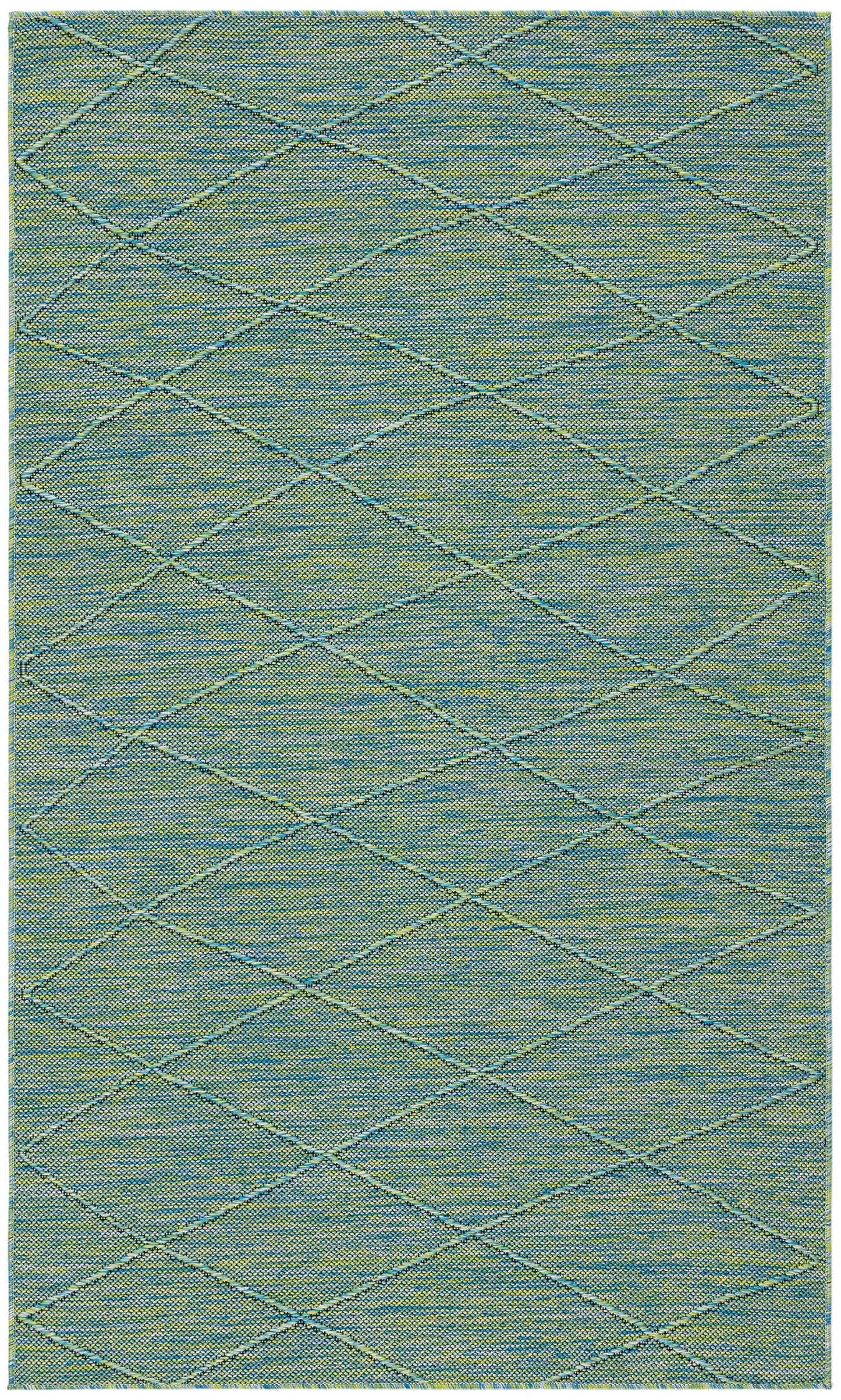 Nourison Home Washable Solutions WSL01 Blue Green Contemporary Power-loomed Rug