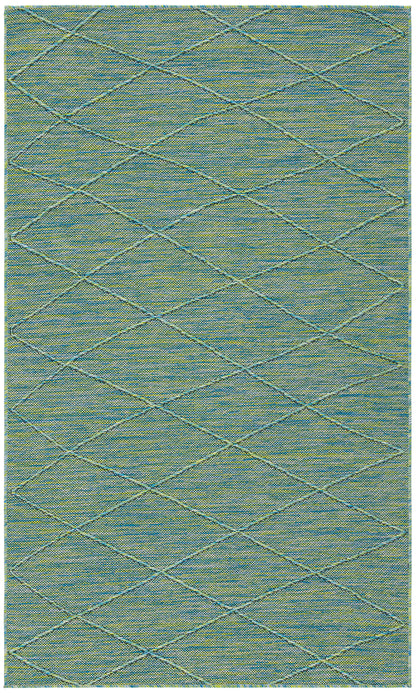 Nourison Home Washable Solutions WSL01 Blue Green Contemporary Power-loomed Rug