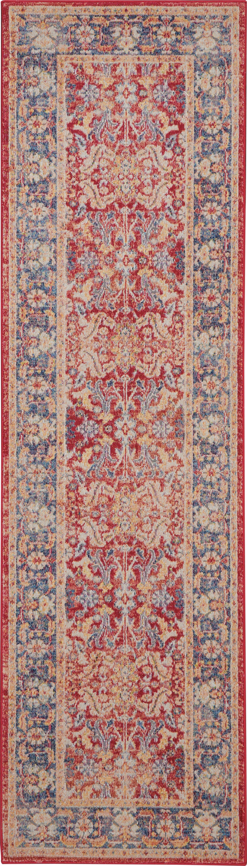 Nourison Home Ankara Global ANR02 Red Traditional Power-loomed Rug