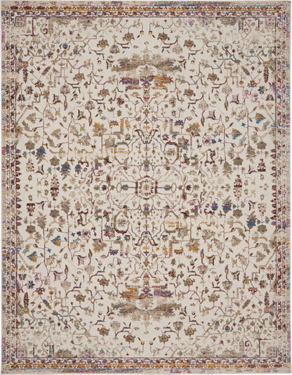 Nourison Home Melody  Ivory Multicolor  Traditional