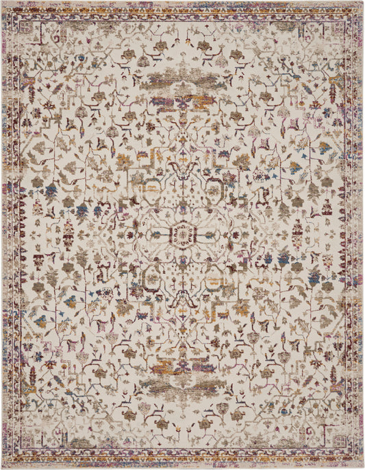 Nourison Home Melody  Ivory Multicolor  Traditional