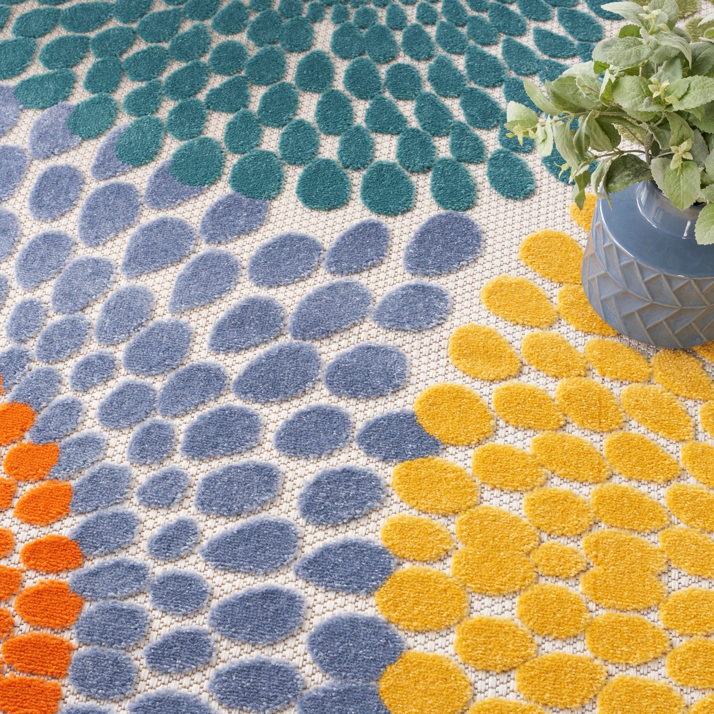 Nourison Home Aloha  Multicolor  Contemporary